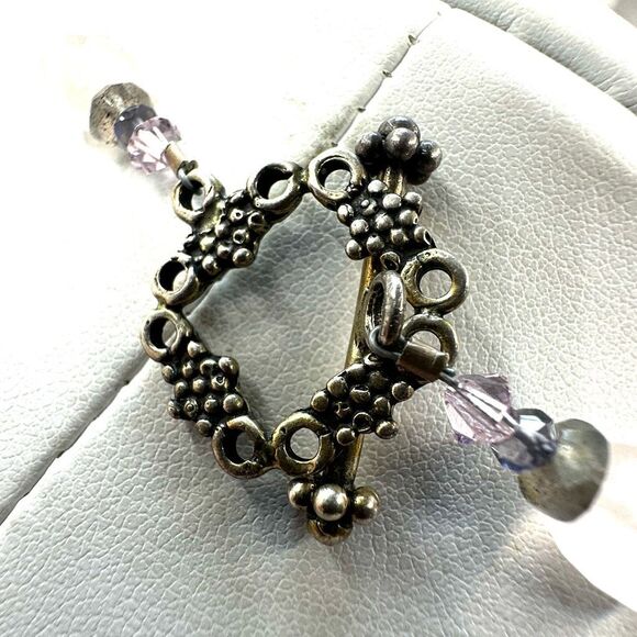 Rose Quartz blue lace agate sterling  silver pendant necklace - Picture 4 of 12